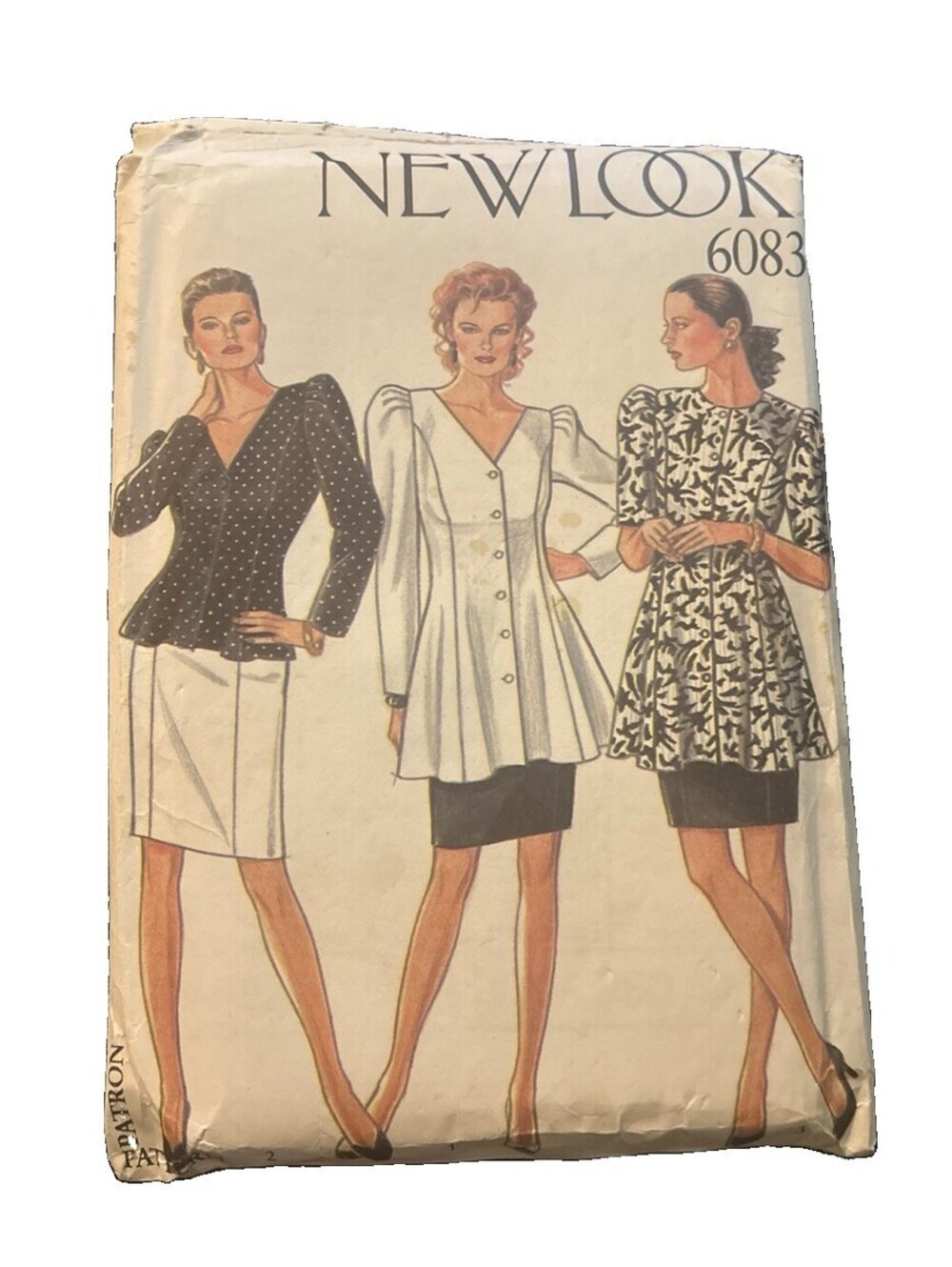 Vintage New Look Skirt Outfit Sewing Pattern 6083 Size 8-18 Uncut